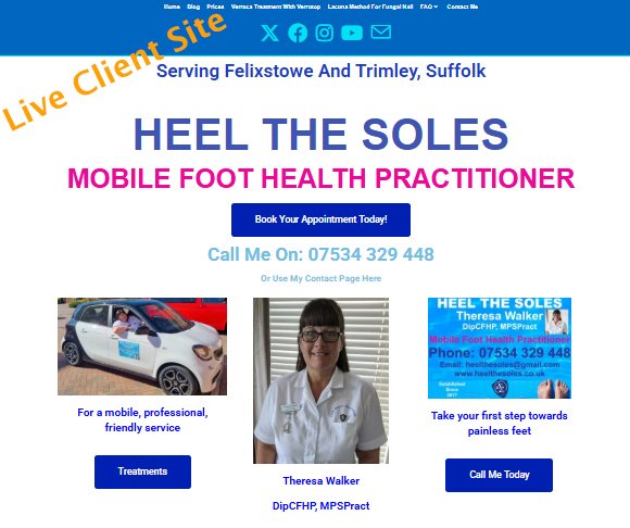 heel the soles home page